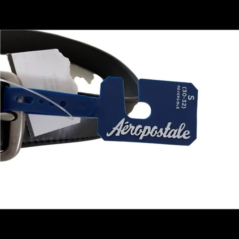 NWT! Aeropostale Black Belt.  Size Small. (30-32)  Unisex